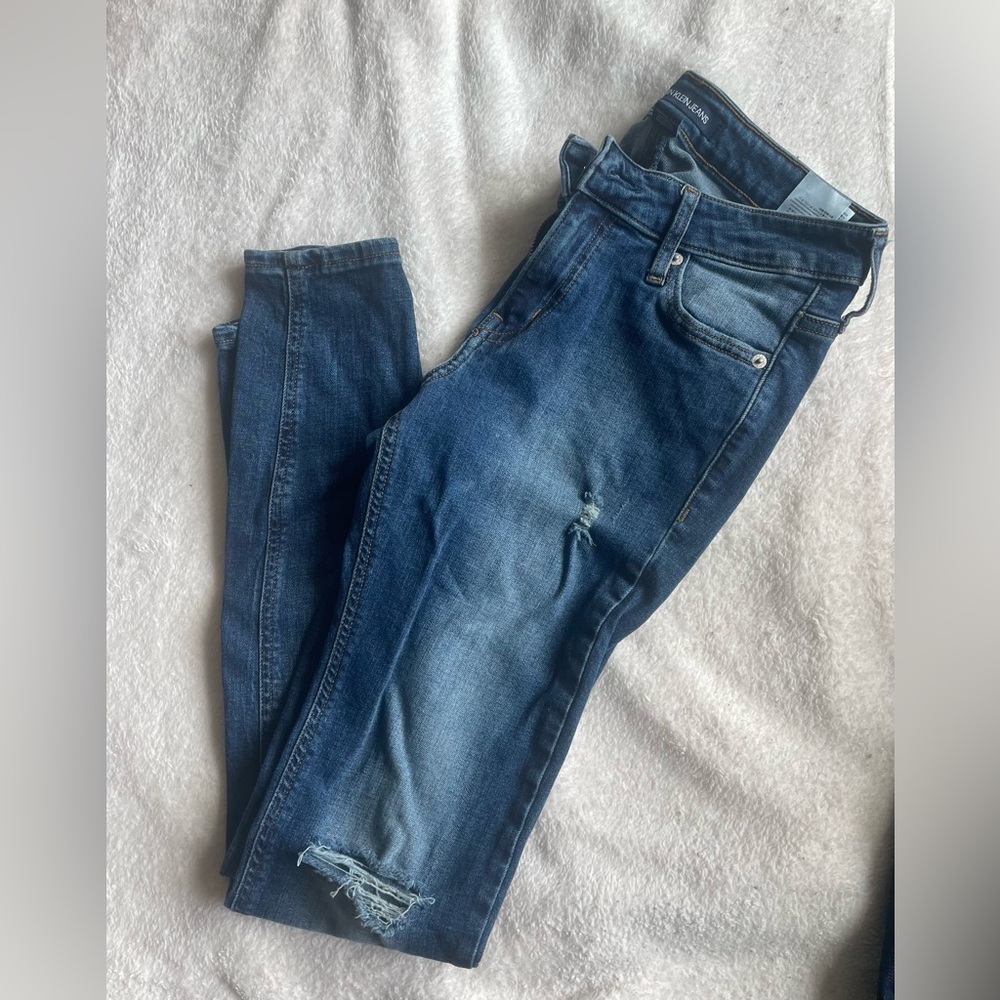 Calvin Klein Ripped Skinny Jeans